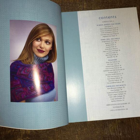 Top Notch Knit Knitting Pattern Sweater Shawl Wrap Pullover Cardigan Jacket - Picture 10 of 10